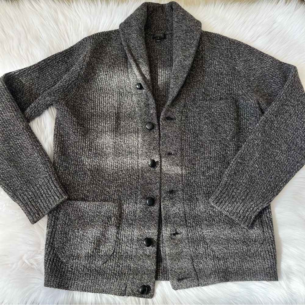 J. Crew Shawl Collar Wool Cardigan Sweater